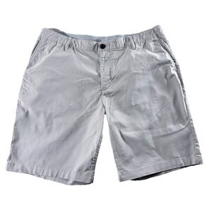 Faherty Shorts Mens Gray Organic Cotton Casual Stretch Chino Coolmax Size 36